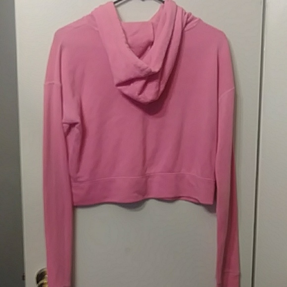Hot pink cropped hoodie XS - Picture 2 of 2